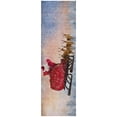 thumbnail image 2 of Addison Rugs Dream Shag Premium Machine Washable Transitional Santa Sleigh Blue Runner Rug, 2'3" x 7'6", 2 of 8