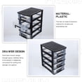 thumbnail image 3 of Nestingho Boîte de Rangement pour Bijoux Armoire de Rangement Plastique Anti-Poussière Meuble 1ensemble, 3 of 6