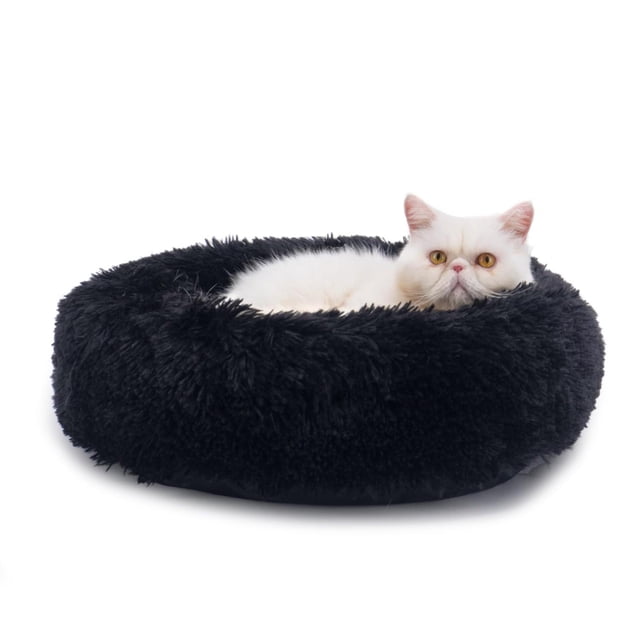 Cama para Perro Hills Negro Tipo Dona Anti Estrés X-Small