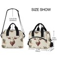 thumbnail image 2 of FORMRS Reusable Lunch Bag for Work School Leakproof Insulated Cooler with Adjustable Shoulder Strap, Beige Cowboy Pattern, 2 of 6