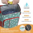 thumbnail image 2 of Travel Cooler Bag - Turquoise Christmas Snowflake Pattern Camping Beer Cooler Backpack with Bottle Opener- Waterproof Insulated Picnic Backpacks - Cooler Bag for Beach, 2 of 6