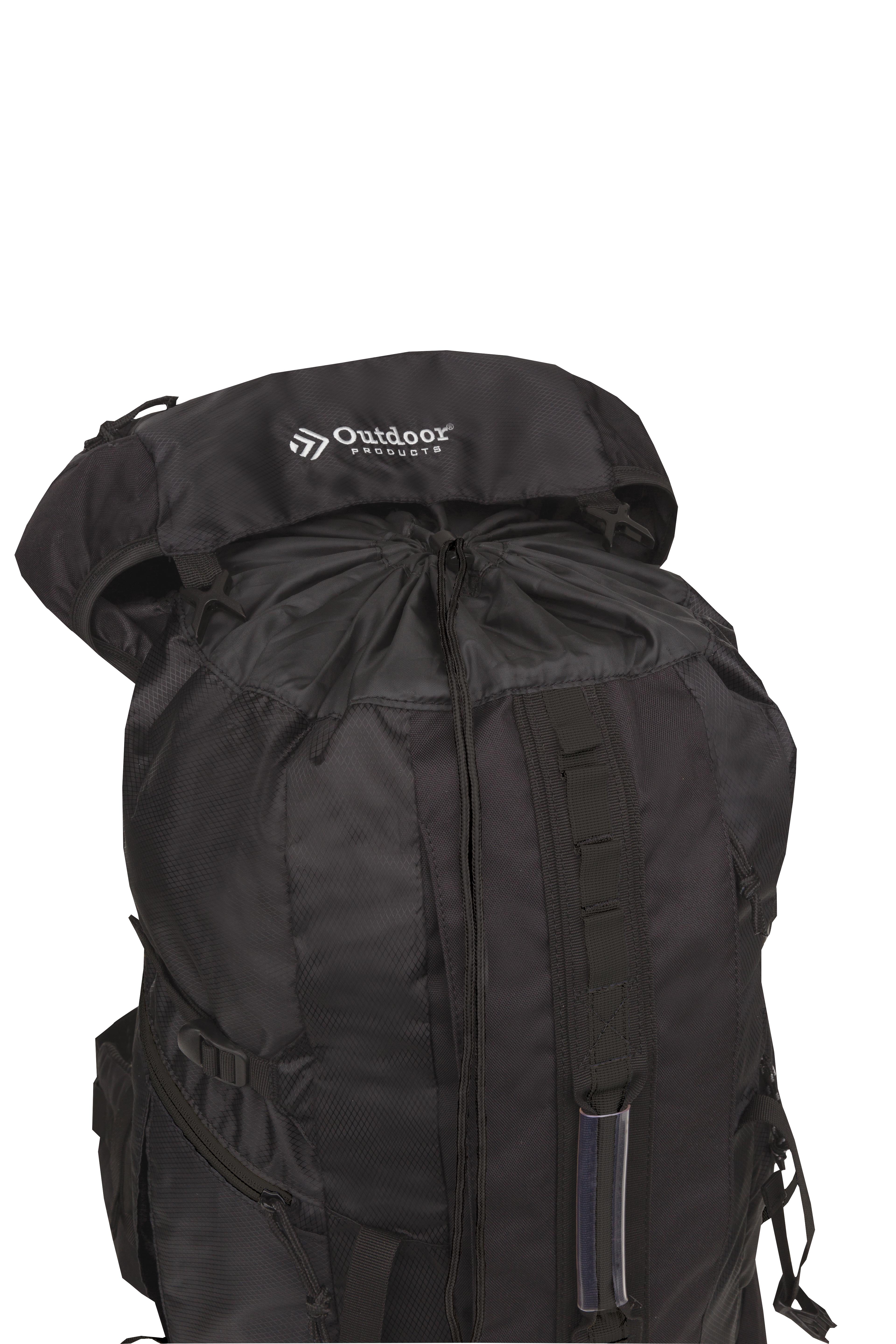 Outdoor Products Arrowhead Internal Frame Backpack - 47.5L Capacity, Hydration Compatible, Black/Griffin