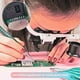 thumbnail image 2 of Magnifying Glass with 2Led Light 8X/15X/23X Telescopic Magnifier Loupes Glasses for Electronic Weldi, 2 of 5