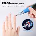 thumbnail image 3 of Nail Drill Electric Nail File Machine, 25000RPM Manicure Drill for Acrylic Nails Remove Gel Polish Poly Nail Extension Gel, 3 of 12