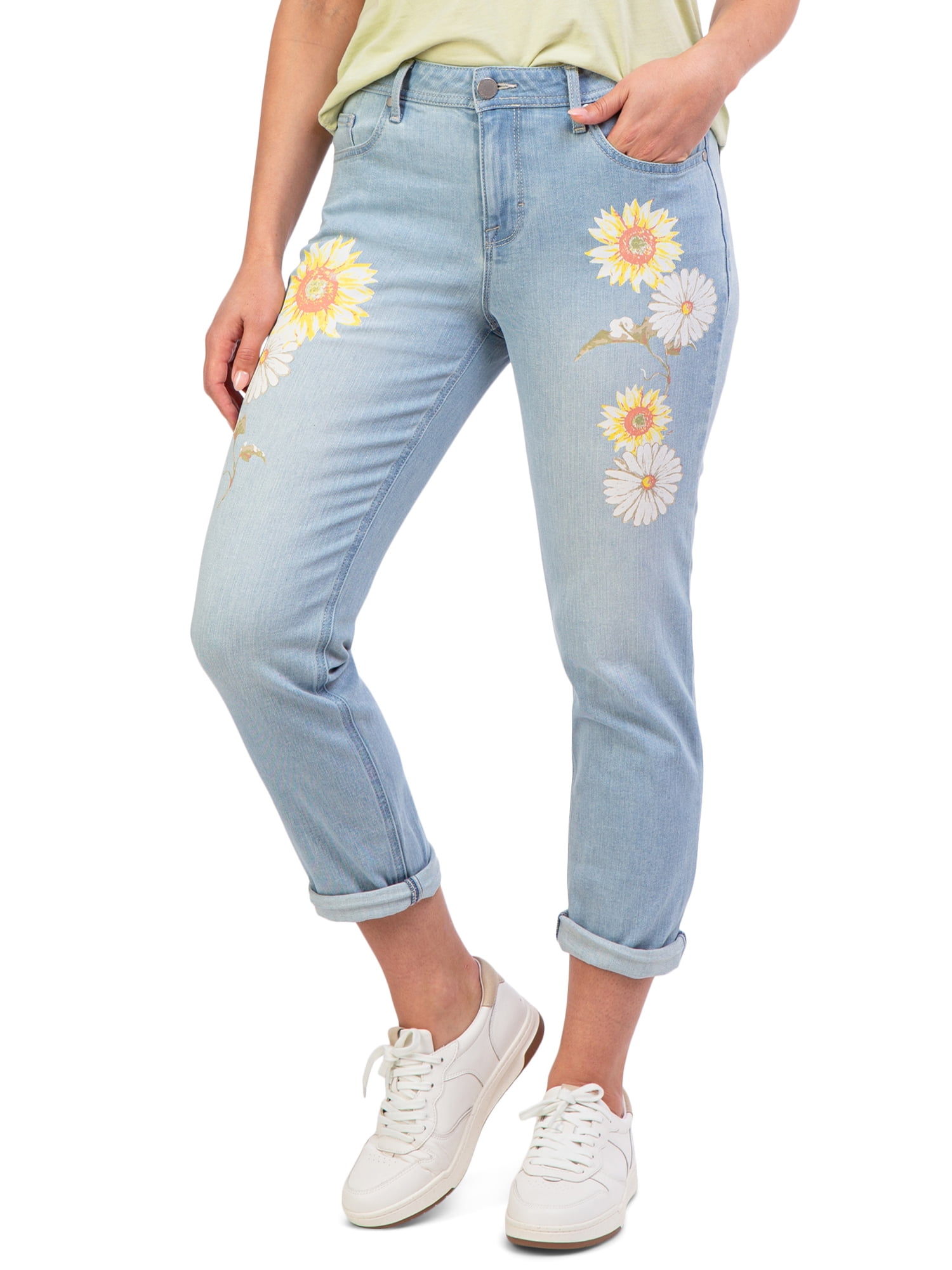 Jordache Women's Slim Boyfriend Jeans - Walmart.com