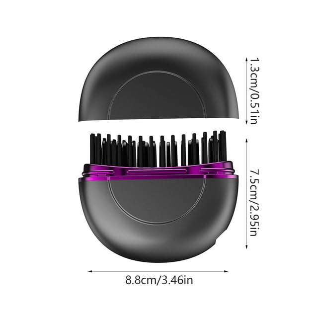 Hair Straightener Brush,Wireless Portable Mini Straightening Hair Comb, USB Charging Styling Tool for Home Use