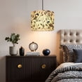 thumbnail image 5 of Linen Drum Lampshades Seamless Willow branches birds Black capped Chickadee white 13"x13"x10" Light Shade for Table Lamps Floor Lamp Shades Lampshade Replacement Assembly Required, 5 of 8