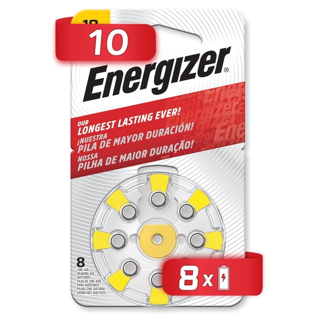 Pila Energizer Auditiva 10 Con 48 Pilas Botón plateado