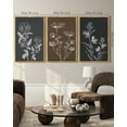 thumbnail image 3 of SHENIFY Vintage 16x24in3pcs Natural Framed Retro Floral Wall Hanging Decor Rustic Farmhouse Colorful Botanical Prints Artwork for Office Dining Room Kitchen, 3 of 5
