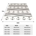 thumbnail image 3 of Bingfone Anchors and Ropes Print Flannel Fleece Blanket Throw Blanket for Bed,Sofa,Couch,Travel,Camping(60"x50" ), 3 of 8
