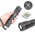 thumbnail image 2 of Super Bright 90000lm Led Tactical Flashlight With Rechargeable Battery Zoomable, 2 of 2