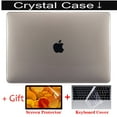thumbnail image 1 of Laptop Case for MacBook Air M2 2022 a2681 13.6 inch M3 Case For APPLE Macbook 11 12 13 14 15 16 inch m3 laptop shell m1 Pro 13.3 Crystal Gray A2159 A1706 A1989, 1 of 6