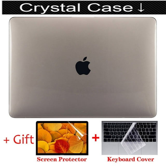 Laptop Case for MacBook Air M2 2022 a2681 13.6 inch M3 Case For APPLE Macbook 11 12 13 14 15 16 inch m3 laptop shell m1 Pro 13.3 Crystal Gray A2159 A1706 A1989