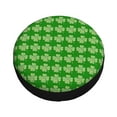 thumbnail image 3 of XMXY Plaid Green Shamrocks Spare Tire Cover，Universal Waterproof Cover for Jeep RV Tire Wheel Protection 14 inch, 3 of 8