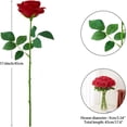 thumbnail image 2 of 12PC Black Roses Artificial Flowers Fake Roses Silk Realistic Roses Bouquet Flowers with Long Stems for Wedding Home Party Centerpieces Decorations, 2 of 5