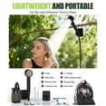 thumbnail image 4 of Portable Shower - 8000mAh Rechargeable Camping Shower Pump with Intelligent LED Display & Filtered Shower Head, IPX7 Waterproof Outdoor Camp Shower Pump for Hiking, RV, Travel, Car, Pet, 4 of 7