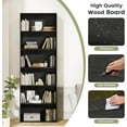 thumbnail image 4 of YYEAN  71" Tall Bookcase, 6-Tier Open Display Storage Shelves, Floor Standing Large Book Shelf for Living Room, Home Office, Bed Room-Black, 4 of 9