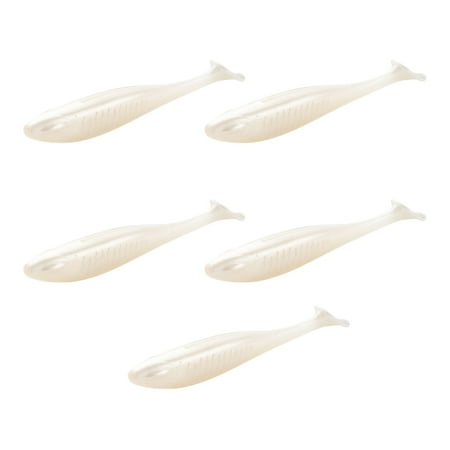 JZROCKER Swim Baits 10cm Artificial Baits for Trout Walleye Soft Fishing Lures Paddle Tail Swimbaits Fishing Lure 5pcs