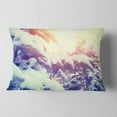 thumbnail image 2 of Designart Winter Pine Trees in Mountains - Landscape Printed Throw Pillow - 12x20, 2 of 5
