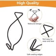 thumbnail image 4 of NOGIS 100 Pcs Drop Ceiling Hook Clips with Hook, Grid Hanging Ceiling Hook Clips for Office, Classroom, Home, Party and Wedding Decoration (Black), 4 of 7