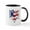 White/Black Inside, variant on CafePress - Albanian American Eagle Mugs - 11 oz Ceramic Mug - Novelty Coffee Tea Cup
