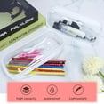 thumbnail image 5 of 5 Pack Clear PVC Zipper Pencil Pouch, Pen Pencil Case Makeup Pouch, Large Capacity Pencil Bag for Office Stationery Travel Storage, 5 of 8