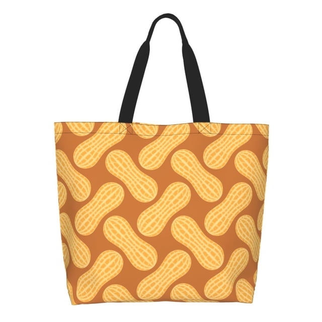 Fotbe Peanuts6 Bolsa Tote Estética de Lona con Estampado para Mujer - Bolsa Reutilizable de Hombro Casual para Vacaciones, Compras, Trabajo y Gimnasio