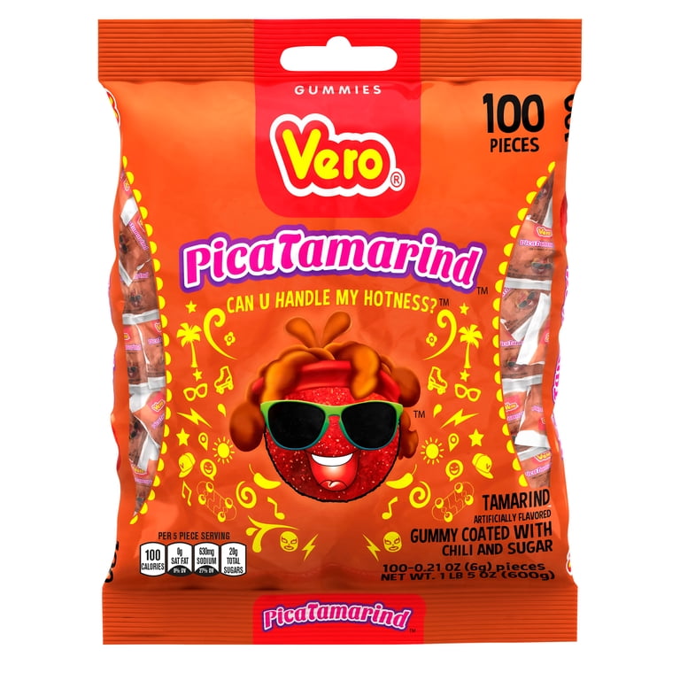 レア VENDORA ウェンディグマシン USA 魔女　ガム　お菓子 Vero Mexican Pack PicaTamarind Sweet and Spicy Chewy Candy, 100