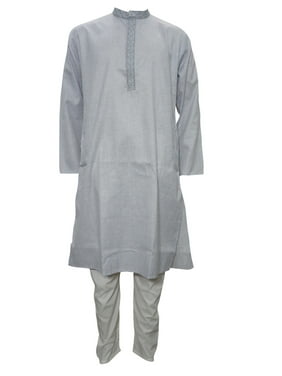 Mogul INDIAN Ethnic Men's FESTIVE Cotton Kurta Pajama Set Comfortable Trendy Fashionable DESIGNER KURTA