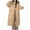Khaki, variant on Womens Winter Coats Puffer Jacket Womens Winter Jacket With Hood Waist And Overcoat Solid Outer Long Sleeve Coats With Pocket