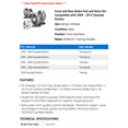 thumbnail image 2 of Front and Rear Brake Pad and Rotor Kit - Compatible with 2009 - 2012 Hyundai Elantra 2010 2011, 2 of 2