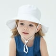 thumbnail image 6 of Kids Bucket Hats Summer Sun Protection Hat for Toddler Wide Brim Beach Cap for Boys Girls, 6 of 8
