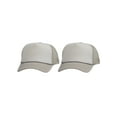 thumbnail image 1 of Top Headwear Men's Blank Rope Trucker Foam Mesh Plain White/Light Grey, 1 of 2