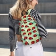 thumbnail image 5 of Balery Red Ladybugs And Leaf Mochila Clásica Impresa Básica para Viaje, Mochila Escolar Resistente al Agua, Mochila de Lona con Correas Ajustables-Small, 5 of 5