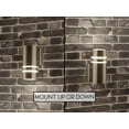 thumbnail image 2 of Kira Home Rockwell 8.5" 1-Light Weatherproof Porch Light, Metal Cylinder Wall Sconce, For Indoor/Outdoor Use, Chrome, 2 of 7