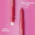 thumbnail image 5 of Hard Candy Lip Shine Lipstick Taffy, Mauve Glossy Lip Color, Hydrating Lip Liner, Built-in Sharpener, 5 of 11