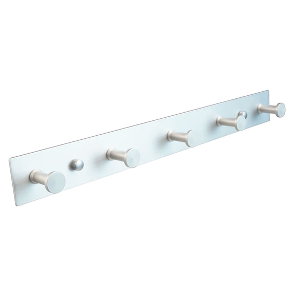 Multi-Purpose 5-Hook Organizer HP42005Z Anodize Silver (for Kitchen, Bath, Garage)