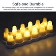 thumbnail image 4 of Mistaha Wireless Remote Control LED Flickering Candle Lights Set with Adjustable Brightness and Speed - Safe Flameless Tea Lights for Room Decor, Party, Wedding - Long Standby Battery Life - Ideal, 4 of 6