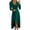 Green, variant on Odeerbi Dresses for Women 2025 Fall Dresses Fashion Erogenous Casual Buttocks V-Neck Solid Slimming Long Leeve Dress Green