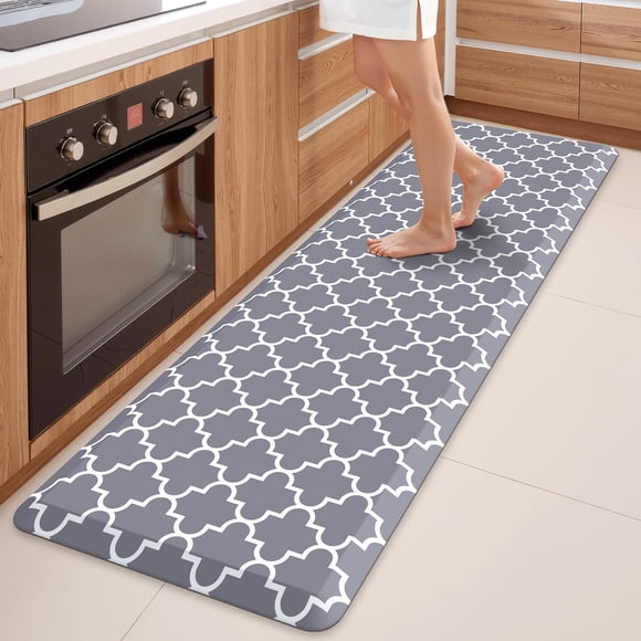 WISELIFE Anti Fatigue Floor Mat - 4/5 Inch Thick Kitchen Mat Non Slip Waterproof Heavy Duty Ergonomic Comfort Mat Durable for Home, Office, Sink, Lau