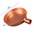 thumbnail image 3 of FeiKong Sartén de cobre puro profesional para cocina, sartén profunda para cocina de RV, diámetro de 28 cm, 3 of 5