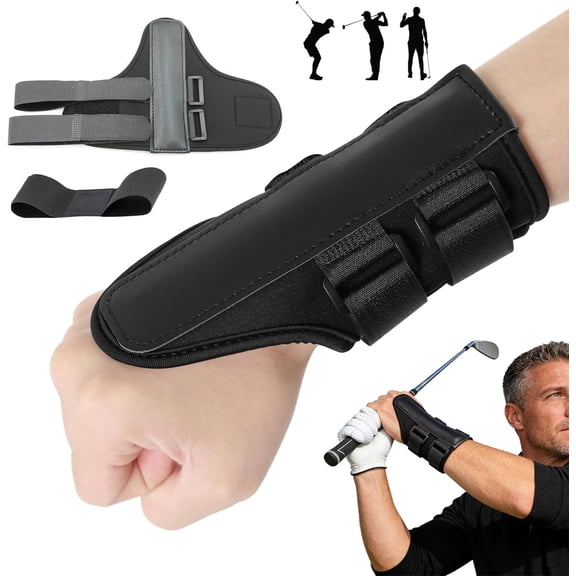 Wrist Trainer Pro, Golf Wrist Training Aid, Adjustable Golf Wrist Brace for Left and Right Hand, Professional Golf Swing Trainer to Fix Wrist Flick & Improve Consistency