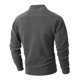 thumbnail image 4 of pstuiky camisa de manga larga para hombre, Sudadera con capucha de polar con botones y cuello alto de manga larga de color liso para hombre camisetas de hombre xxl, 4 of 8