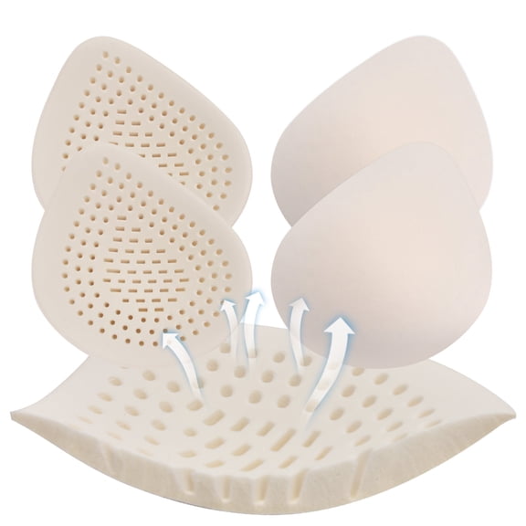 Nimiah Breathable Bra Inserts Removable Bra Cups Inserts Push up Bra Inserts for Sports Bras Bikini Tops, 2 Pairs