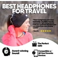thumbnail image 5 of CozyPhones Sleep Headphones & Travel Bag, Lycra Cool Mesh Lining and Ultra Thin Speakers. Perfect for Sleeping, Sports, Air Travel, Meditation and Relaxation - Black with Blue Liner, 5 of 5
