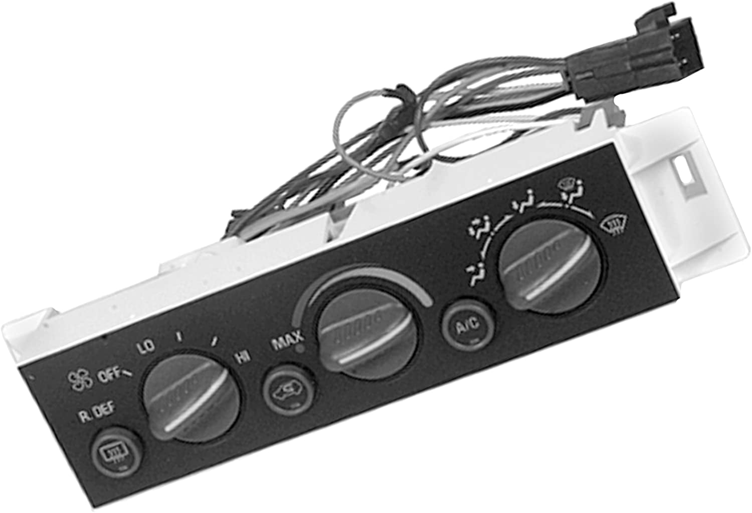 muchkey 16001-BLACK-1 Air Condition Heater Control Knob Switch Set