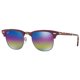 thumbnail image 1 of Ray-Ban RB3016-1222C2 Clubmaster Classic Red Square Blue Rainbow Lentes de sol con lente flash Ray-Ban RB3016-1222C2, 1 of 1