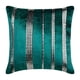 thumbnail image 1 of Fundas de almohada, funda decorativa verde esmeralda, funda de cojín decorativa para sofá, 35 x 35 cm (14 x 14 pulgadas), funda de cojín de terciopelo esmeralda con lentejuelas plateadas bordadas,, 1 of 5