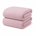 thumbnail image 3 of Diceymbol Large Pink Bath Towels Set of 2 30''x12'' High Absorbent Cotton Luxury Bath Towels Fluffy No Shed Lightweight Daily Body Towel For Home Shower Daily Bath Use, 3 of 11