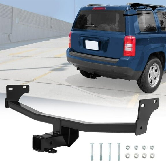 CCPAO Class-3 Trailer Hitch 2" Receiver Rear Towing Compatible with Jeep Patriot Compass 2011-2017